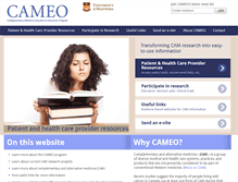 Tablet Screenshot of cameoprogram.org